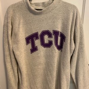 TCU woolly threads sweater